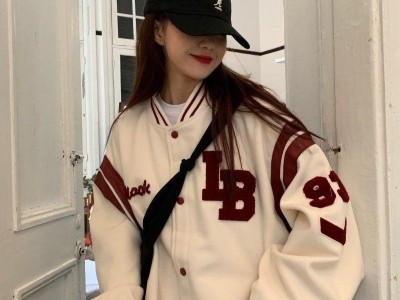 Harajuku BF jacket 2021 spring and autumn new loose Japanese college style baseball uniform mid lengpicture1