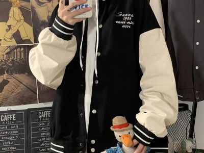 Harajuku BF jacket 2021 spring and autumn new loose Japanese college style baseball uniform mid lengpicture2