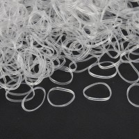 200/500/1000pcs Transparent Hair Bands Ponytail Holder Elastic Rubber Bands Rope Ties for Women Brid