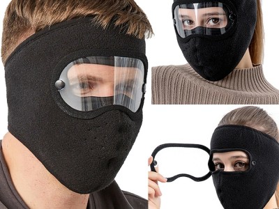 Windproof Anti Dust Face Mask Cycling Ski Breathable Masks Fleece Face Shield Hood with High Definitpicture1